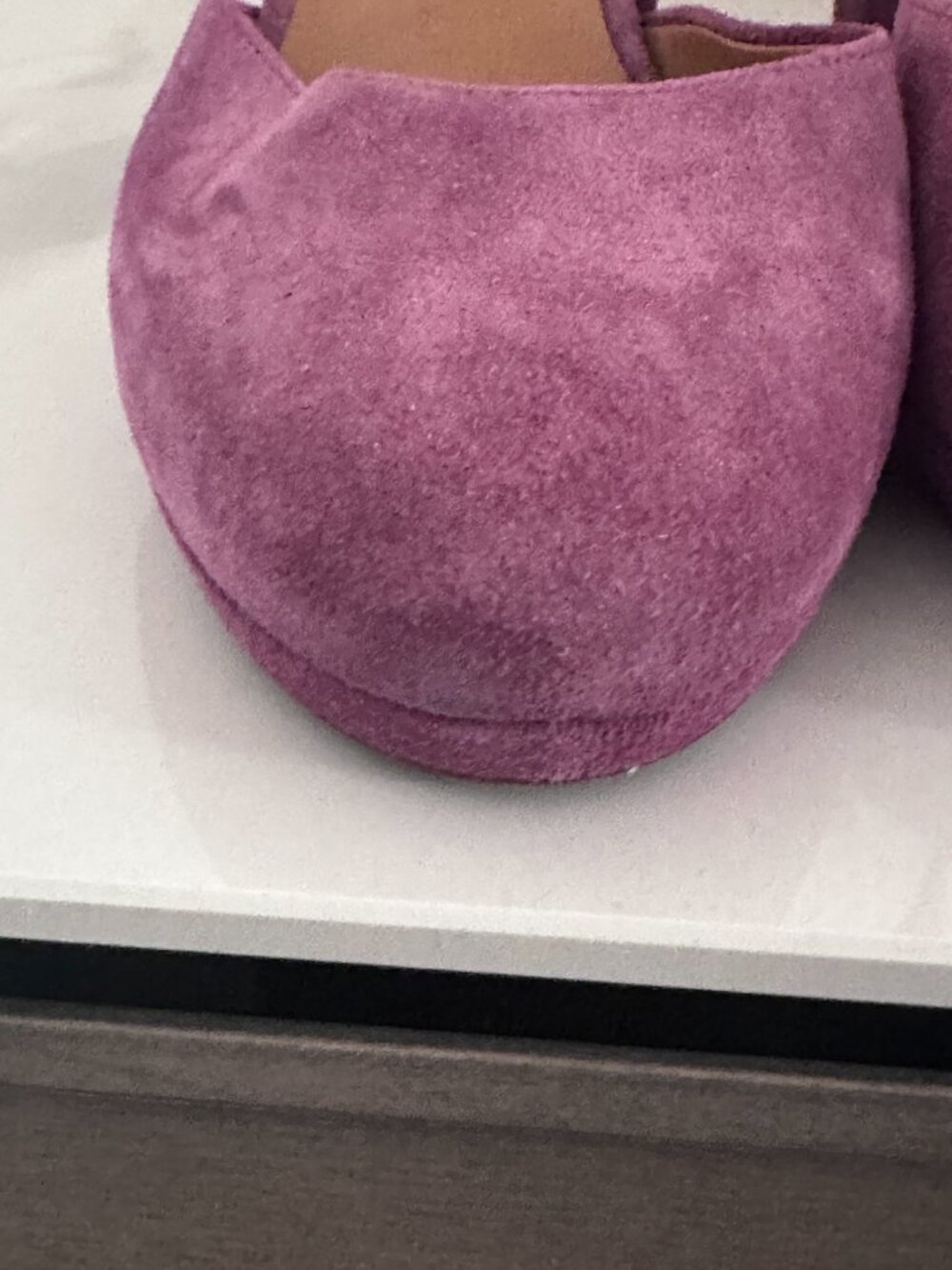 Sézane Katie Babies in dark lilac suede, size 39 ~ NWOT! - Picture 10 of 10